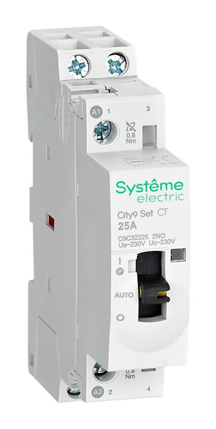 Контактор 2п 2НО 25А AC 230В City9 Set SE C9C32225