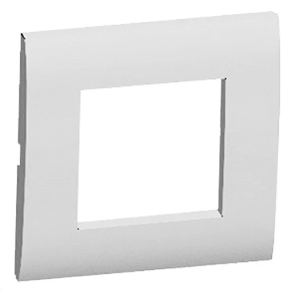 Рамка установочная LK45 1-пост (2 мод.) Ecoplast 854104 белый (необходим суппорт 854008)