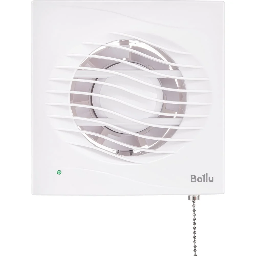 Вентилятор вытяжной Ballu BAF-AR 100 VP (обратный клапан, шнурок) НС-1606086