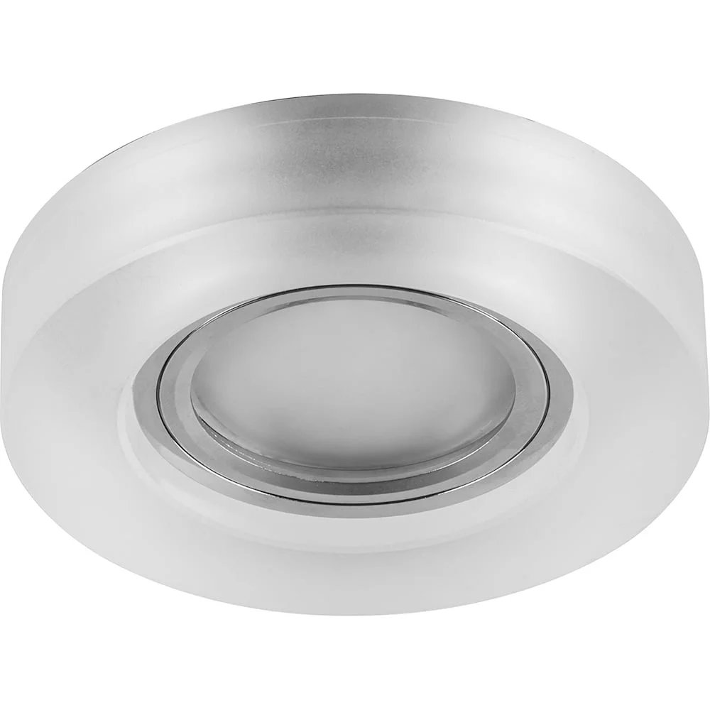 Светильник встраиваемый с led подсветкой 15LED*2835 SMD 4000K,MR16 50W G5.3,бел матCD8080 арт. 29707
