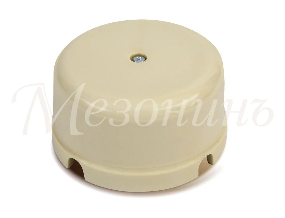Коробка распаячная фарфор d80*43 Новая Голландия (слон. кость) МезонинЪ GE70236-02