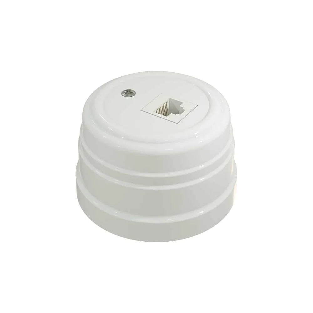 Розетка пластик RJ45 (комп.) Усадьба (белый) МезонинЪ GE30341-01