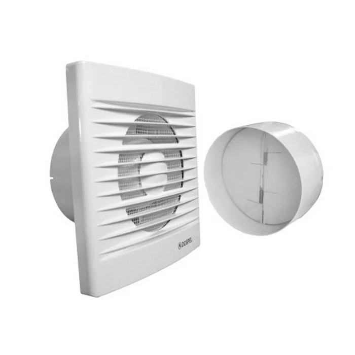 Вентилятор осевой настенный Dospel STYL 150 S-P (белый) с обратн. клапаном