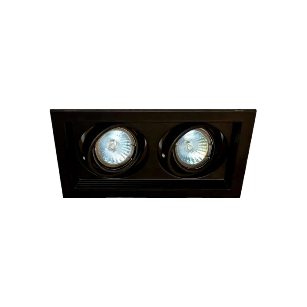 Светильник карданный MR16, 2*50W встраиваемый, GU5.3 BK IL.0006.6200