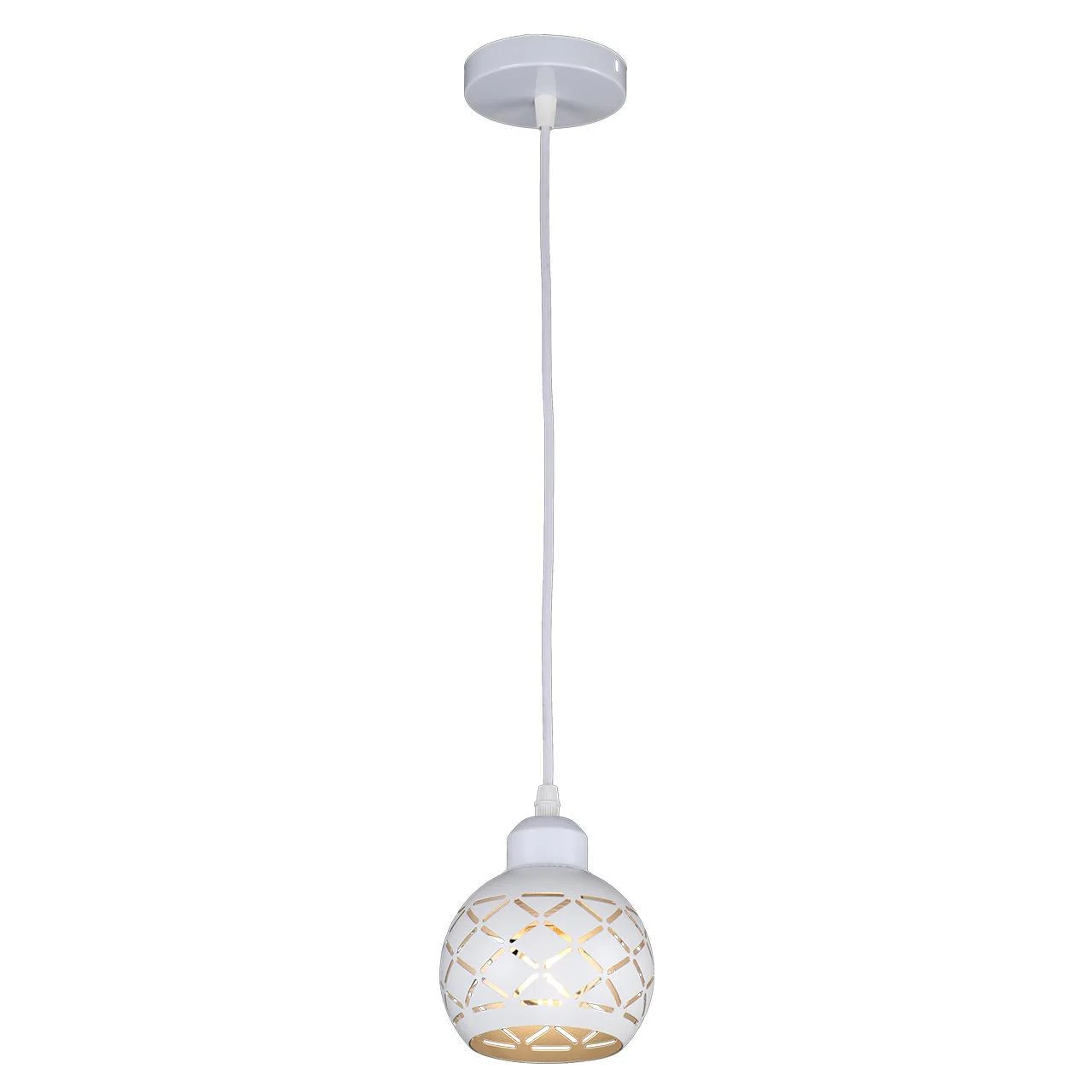 Люстра подвесная 1*60Вт E27 MD.2885-1-P WH+SL