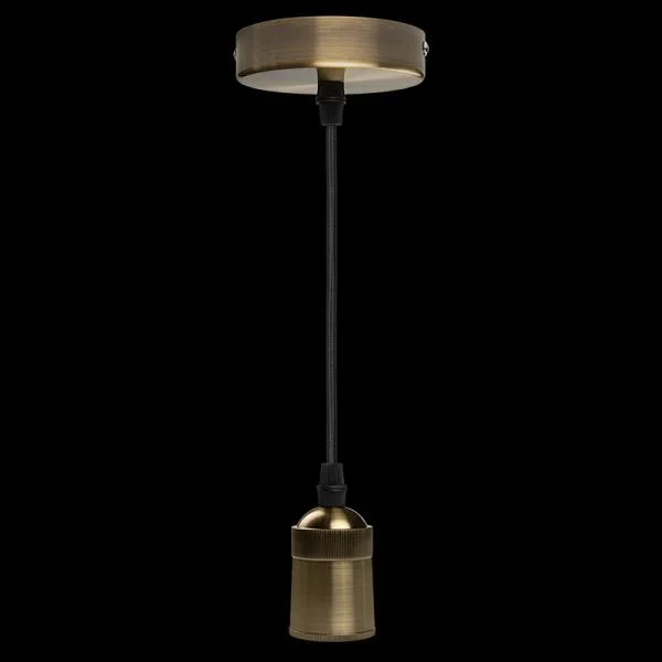 Светильник RETRO патрон с проводом PLC 03 E27 230V/1M ANTIQUE BRONZE Jazzway