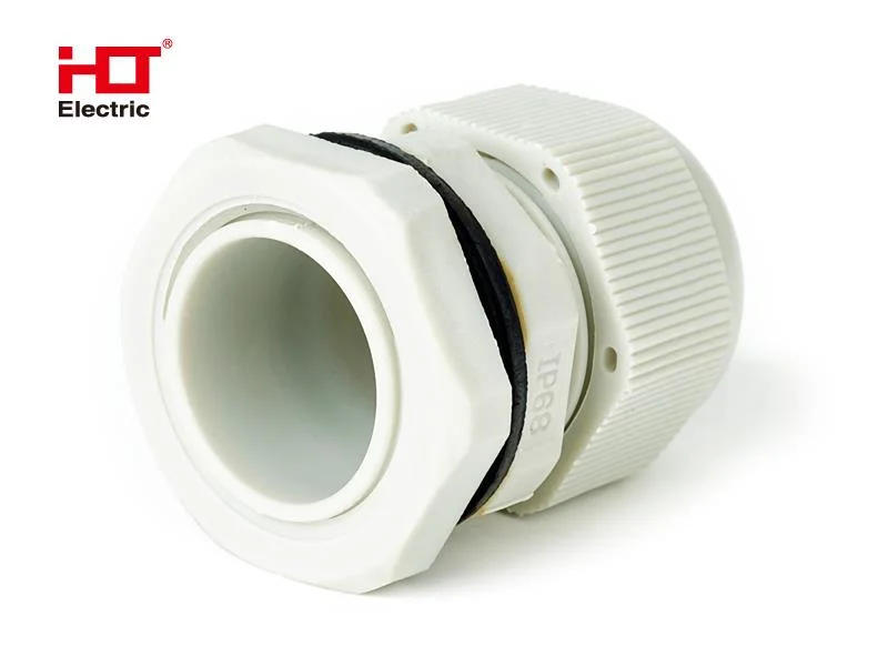Сальник PG-16 диаметр проводника 10-14мм IP68-белый HLT