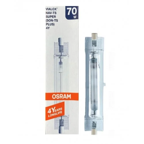 Лампы VIALOX NAV TS 70 SUPER 4Y RX7S 1900K 6800lm d20x114,2 прозрач трубчатая OSRAM
