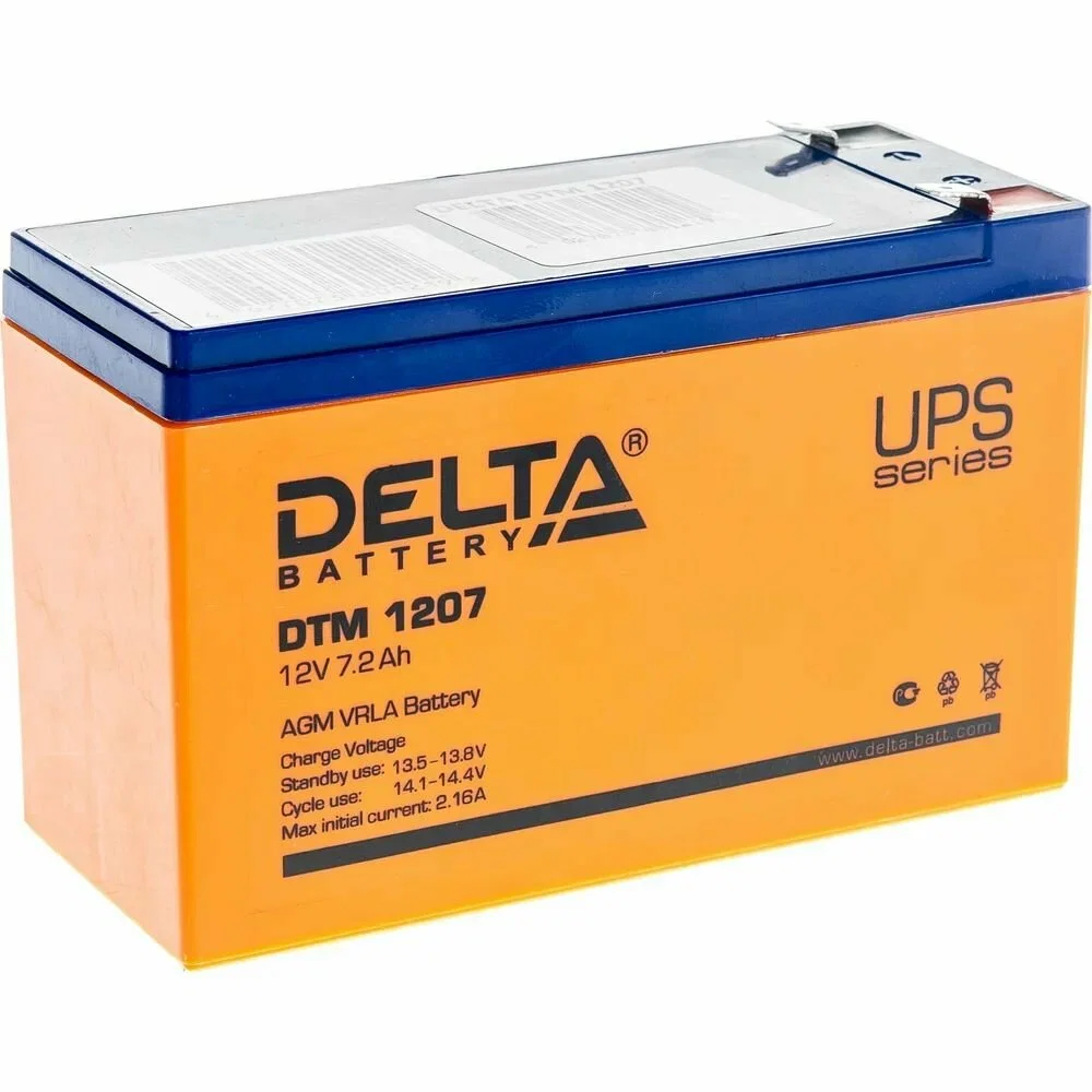 Аккумуляторная батарея DTM 12В 7.2Ач 1207 DELTA
