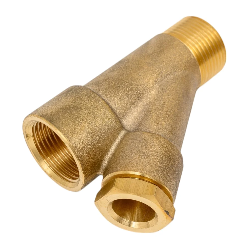 Муфта IQ FITTING с отводом 45гр. 3/4"-3/4"-1/2" для монтажа греющего кабеля внутри трубопровода