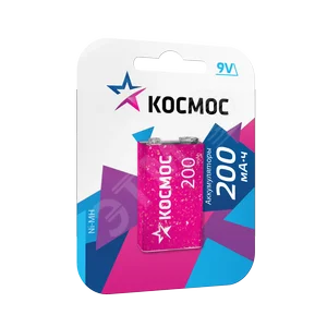 Аккумулятор Космос /6F22 200mAh 9V BL19V BL1 6HR61