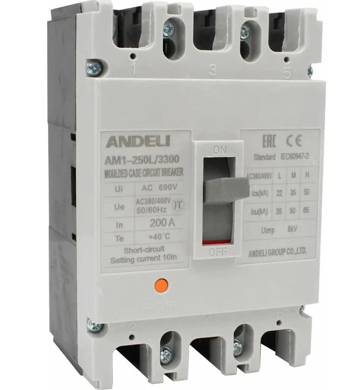 Авт. выкл.AM1-250L/3P 200A 35KA ANDELI