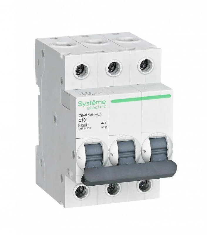 Автомат 3п 10А С 4.5kA 400В City9 Set C9F34310