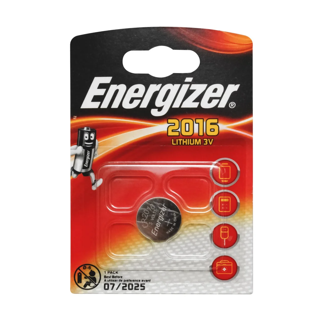 Батарейка литиевая ENR Lithium CR2016 Energizer (1шт/бл )