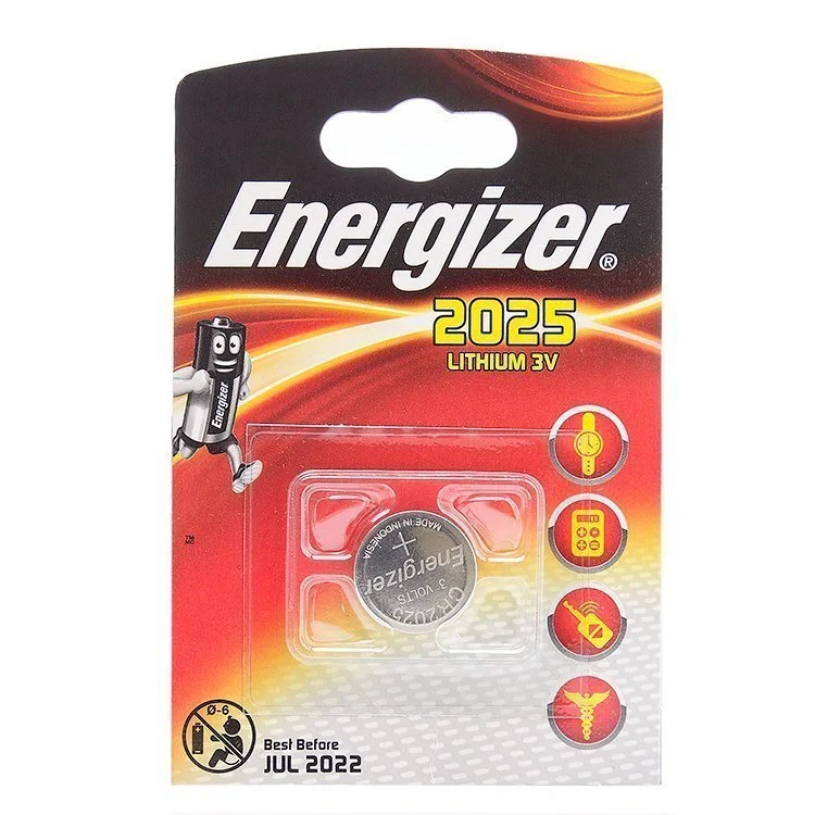 Батарейка литиевая ENR Lithium CR2025 Energizer (1шт/бл )