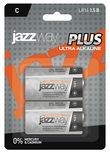 батарейка LR14 JAZZway Ultra Alkaline BL-2 LR14 (алкалин. эл. питания)