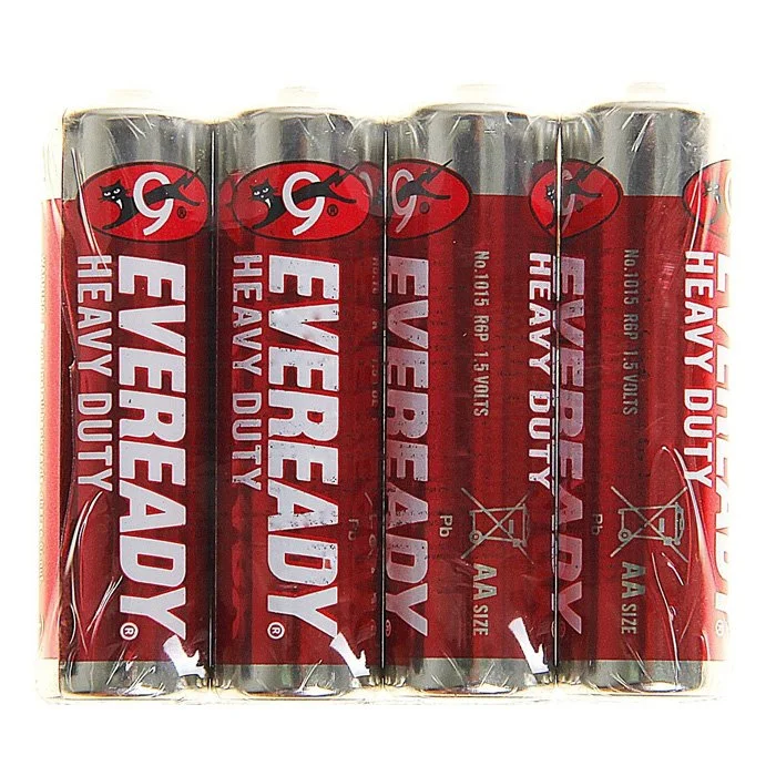 Батарейка солевая (heavy duty) EVR 915 R6S AA EVEREADY (4 шт/упаковка)
