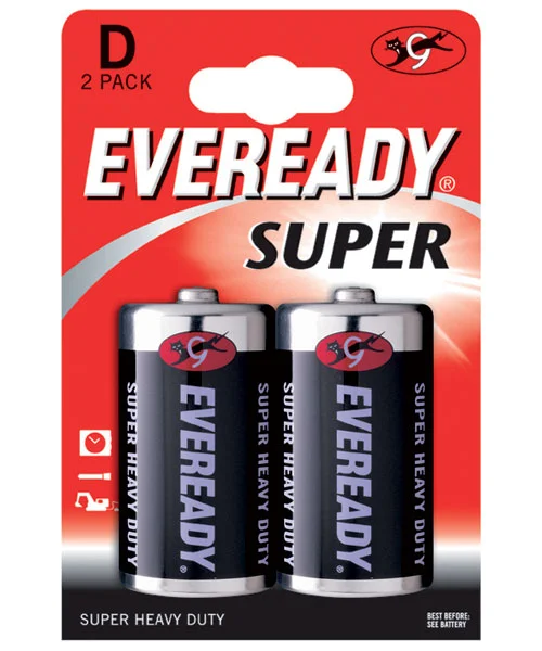 Батарейка солевая (Heavy duty) EVR SUPER R20 D (2 шт/бл)