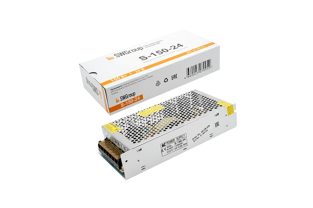 Блоки питания сетка, 150 W, 24V, SW-G S-150-24 (199x110x50) арт.00108
