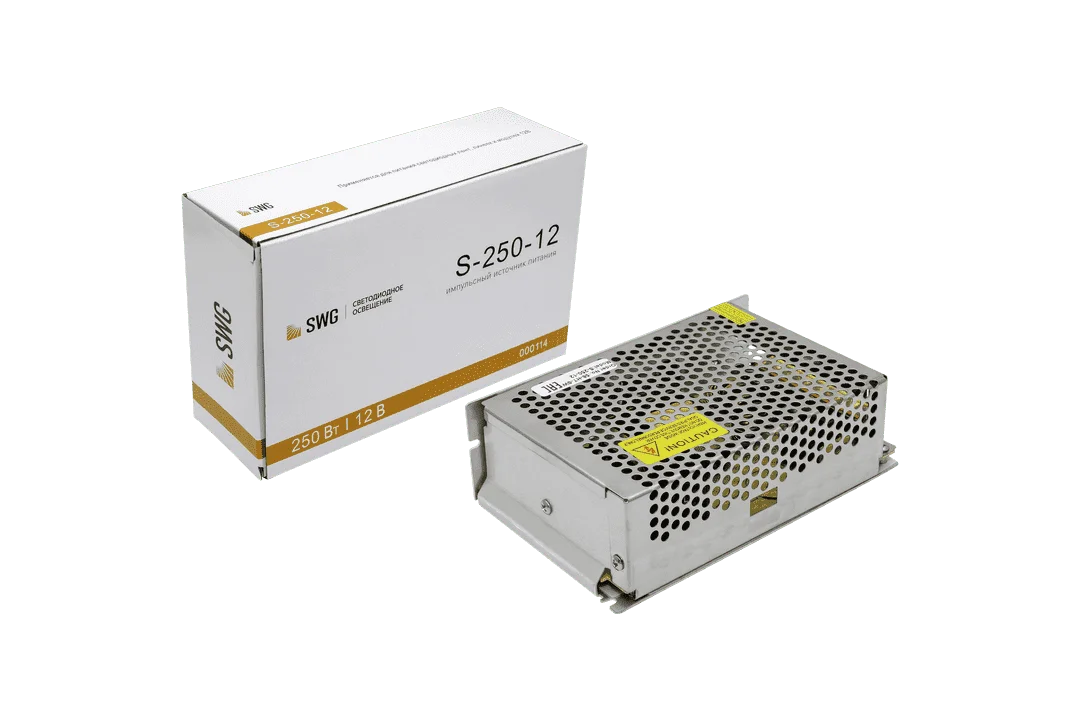 Блоки питания сетка, 250 W, 12V SW-G арт. S-250-12 (160x98x50) IP20