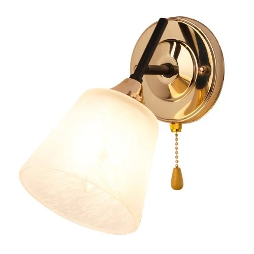 Бра 1*60Вт E27 MD.1253-1-W BK+FGD