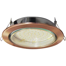 Cвет.потол. GX70 H5 черн. медь б/л 53*151 Ecola FP70H5ECB
