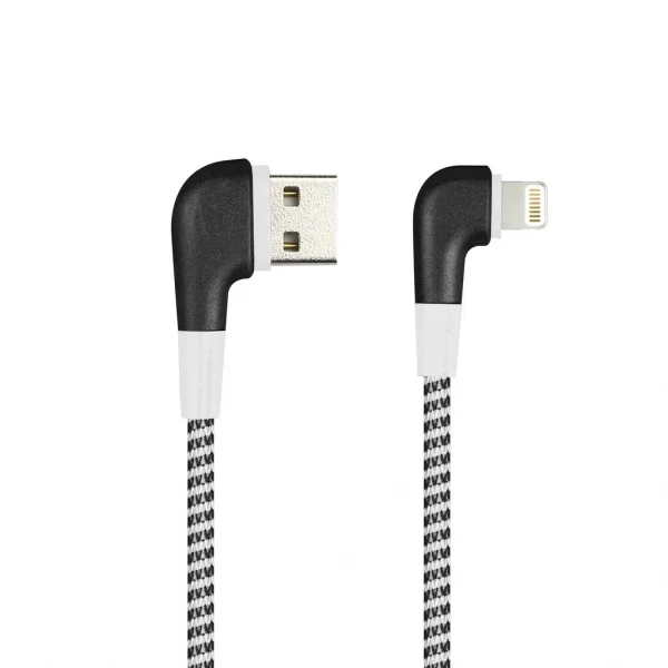 Дата-кабель Smartbuy 8pin SOCKS L-TYPE Черный, 2 А, 1 м (iK-512NSL black)