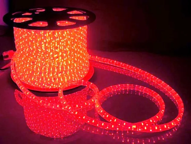 Дюралайт 11.5*17.5мм красный 3W (72 LED/m) светодиодный арт. 26067