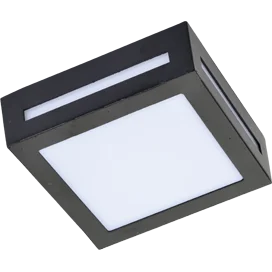 Ecola GX53 LED 3082W свет. накл. IP65 мат. Квадрат металл. 1*GX53 Черный 136x136x55 FB53SSECH