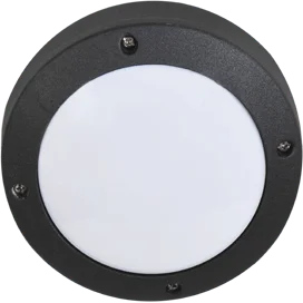 Ecola GX53 LED B4139S свет. накл. IP65 матовый Круг алюмин. 1*GX53 Черный 145x145x65 FB53SSECS