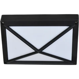 Ecola GX53 LED B4157S свет. накл. IP65 мат. Прямоугольник/Пирамида алюмин. 2*GX53 Черный FB53PSECS