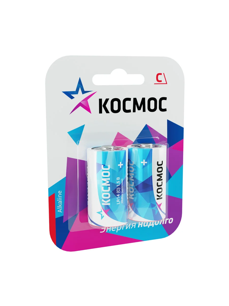 Элем.пит. Космос LR14 2*BL (2 шт в блистере) Цена за Блистер (12)
