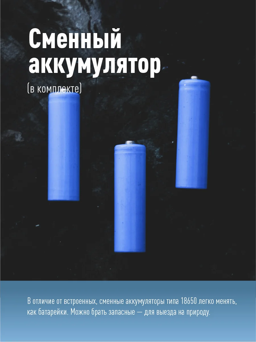 Фонарь налобный/велосипедн КОСМОС(KOS501Lit) аккум/10ВтLED/съемнLi-ion18650 1200mAh/алюминий/USBшнур — фото 8