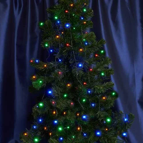 Гирлянда линейная МУЛЬТИ 200LED 20м + 1,5м черный шнур, с эффектом стробов, IP65, CL44 32978