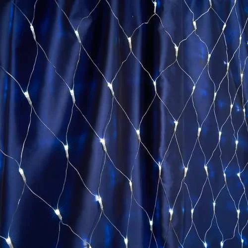 Гирлянда СЕТЬ 230V 240LED 2*2м 5000К, 12W, IP20, прозрачный шнур 3м в компл, CL30 26748