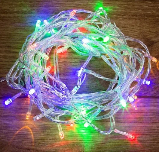 Гирлянда Твинкл Лайт 4 м, прозрачный ПВХ, 25 LED, цвет Мультиколор 303-169
