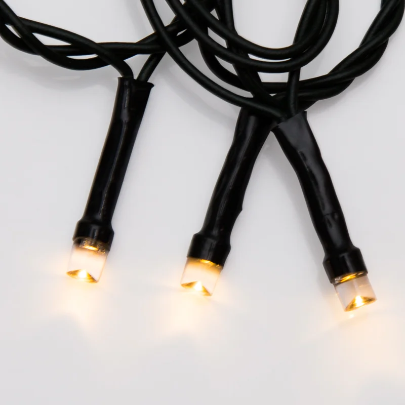Гирлянда Твинкл Лайт 6 м, темно-зеленый ПВХ, 40 LED, цвет ТЕПЛЫЙ БЕЛЫЙ 303-026 — фото 7