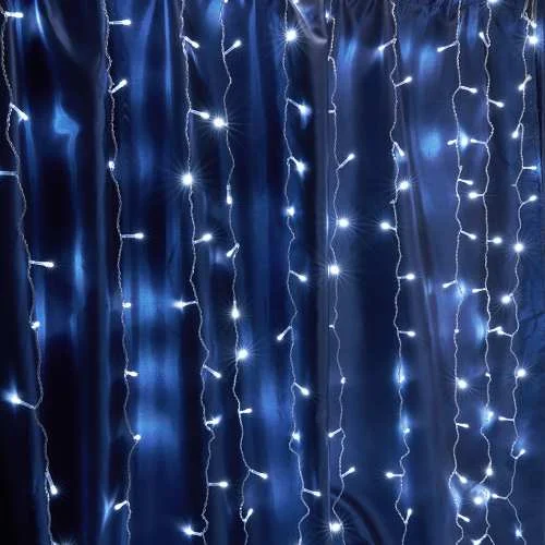Гирлянда ЗАНАВЕС 230V 160LED 1,5*1,5м 5000K IP44, сетевой шнур 3м в компл., CL18 32324