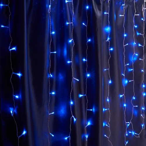 Гирлянда ЗАНАВЕС 230V 240LED 2*2м синий, IP44, сетевой шнур 3м в компл, CL20 32335