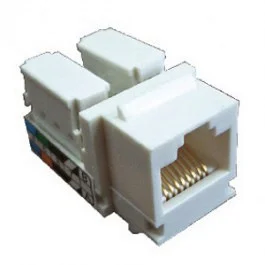 Гнездо 45 RJ45 в коробку (арт.72914) о/п, под накладку кат.5е UTP Ecoplast 856100