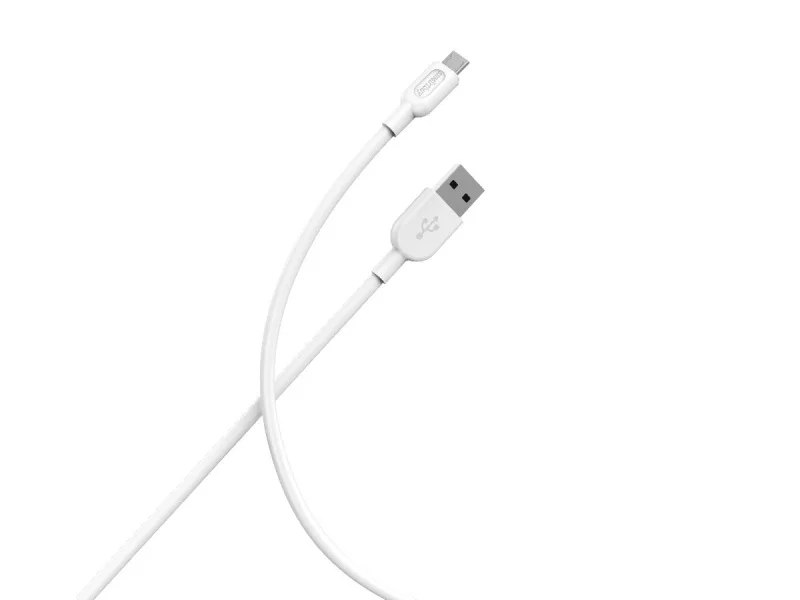 Кабель для зарядки и передачи данных S01 MicroUSB белый, 2.4А, 1м, Smartbuy (iK-12-S01w)