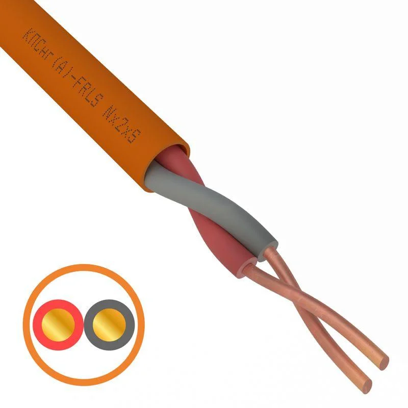 Кабель огнестойкий КПСнг(А)-FRLS 1x2x0,50 мм², бухта 200 м REXANT 01-4902