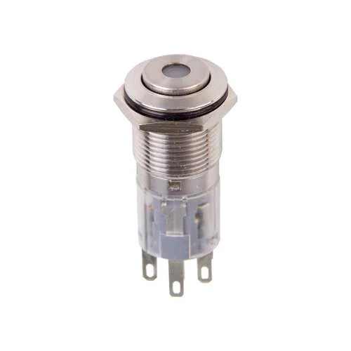 Кнопка антивандальная Ø16 Б/Фикс (2с винт) OFF-(ON) сфера REXANT 36-3262