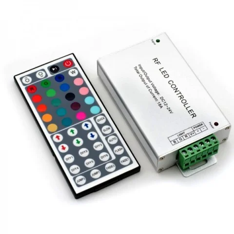Контр. SW-G RGB 18A 12-24V 44 кнопки арт. (00204) арт. 1848 RF-RGB-44-18A