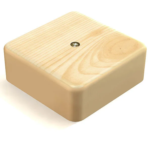 Коробка распаячная для кабель-канала светлое дерево 75*75*20 Ecoplast SD 72908P(1)