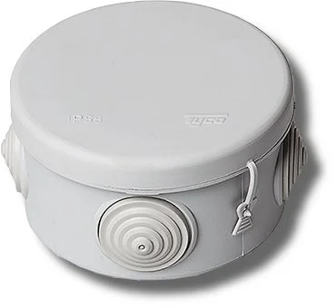Коробка распаячная о/п d80*40 (серая) 4вых. IP55 Рувинил 67025 (100шт)