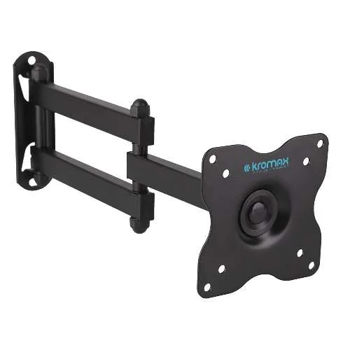Кронштейн настенный Kromax DIX-15 15-28" (наклон -15°/+15°, поворот 180°,до 30 кг,черный) арт. 15708
