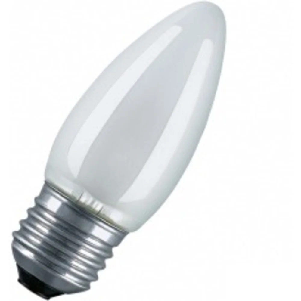 Лампа 40W E27 OSRAM свеча матов. (100шт)