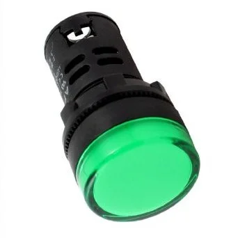 Лампа AD16-22DS(LED) матрица d22мм зеленый 220В AC (ANDELI)