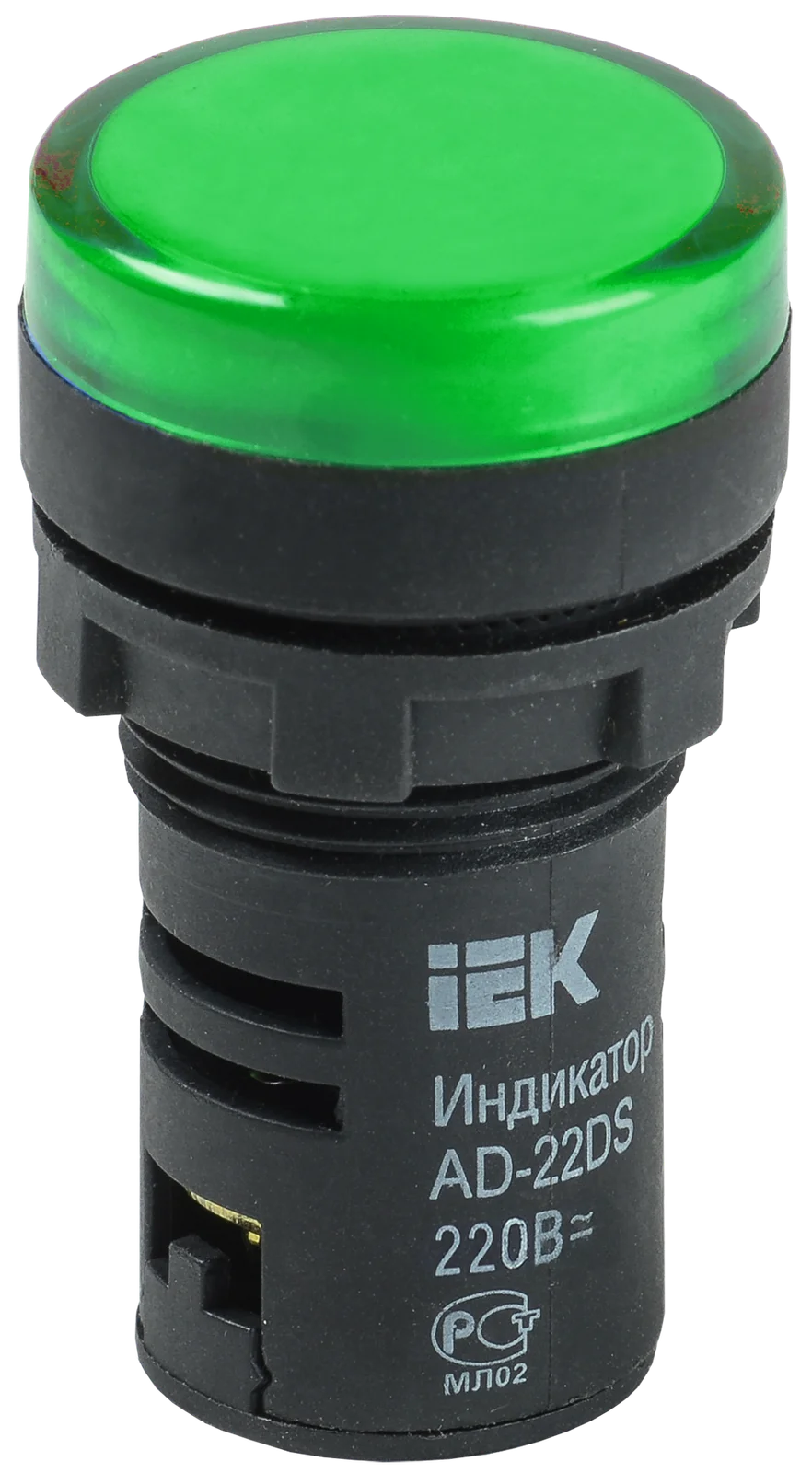 Лампа AD22DS(LED) матрица d22мм.(зеленый) 230V ИЭК